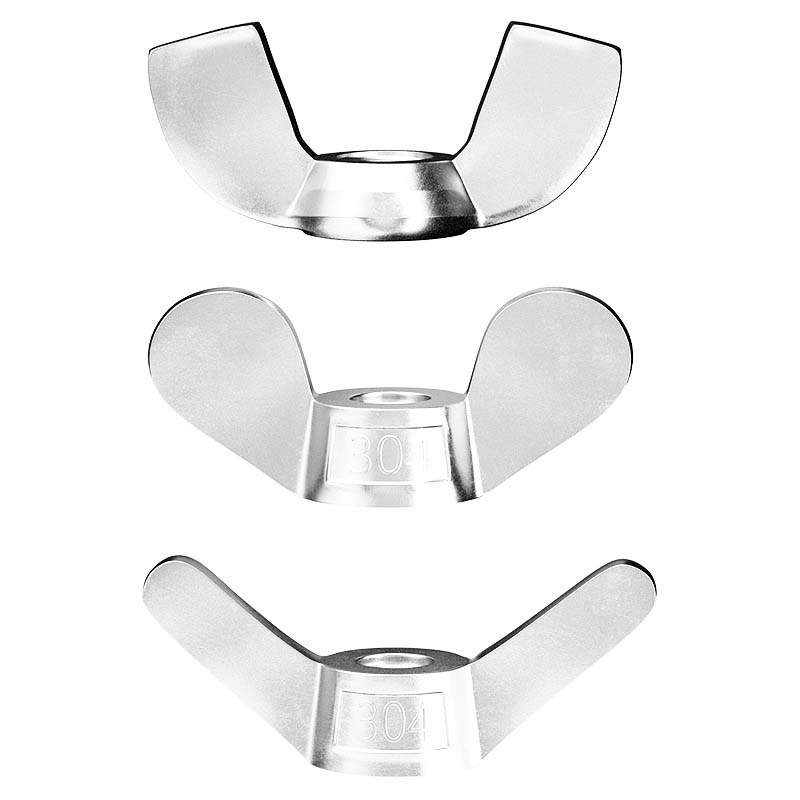 น๊อตปีกนกทรงกลมเหล็กกล้าคาร์บอน