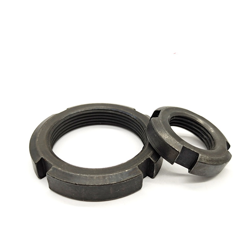 น็อตกลมล็อคแบบมีรูแบบมีรูสองชั้น