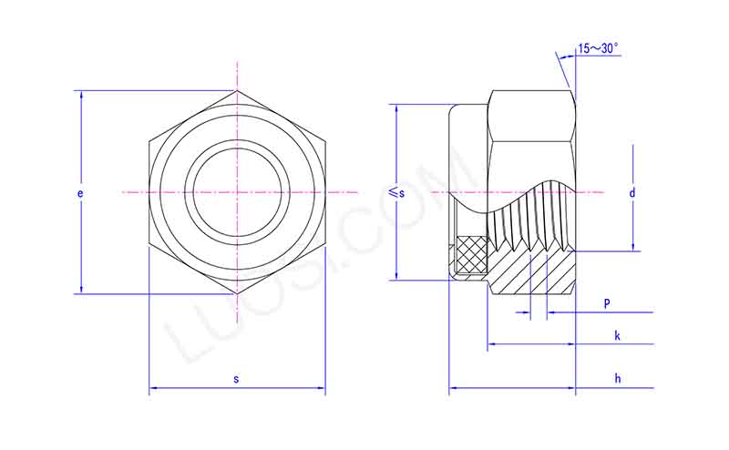 Nylon Insert Locking Nut