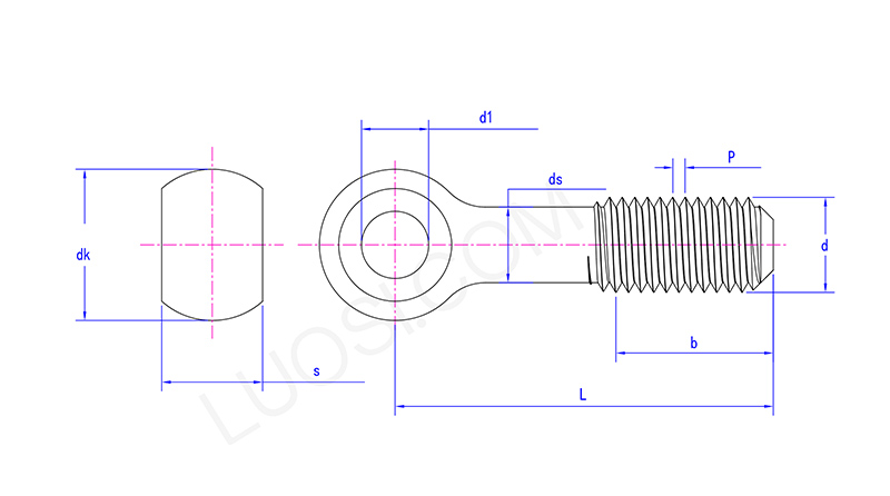 Straight Shank Eyebolt