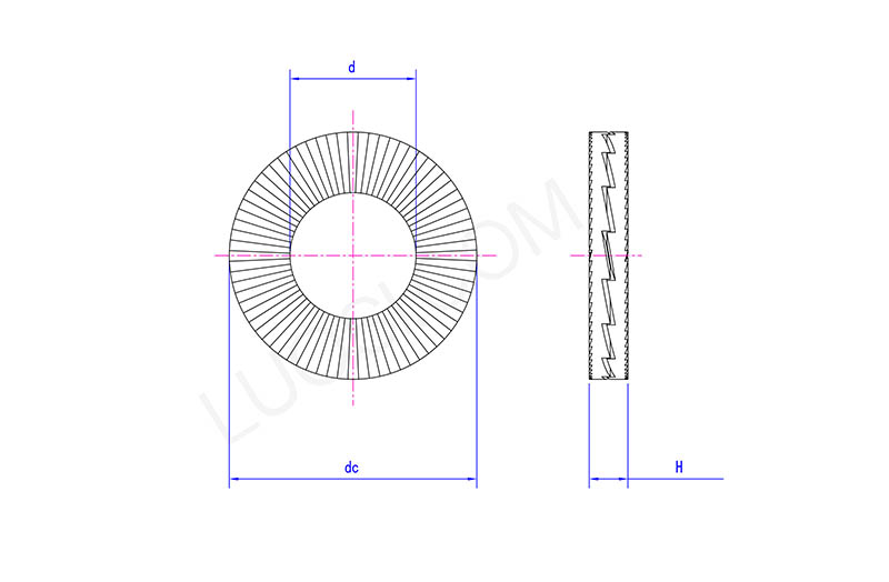 Double Fold Self Locking Washers