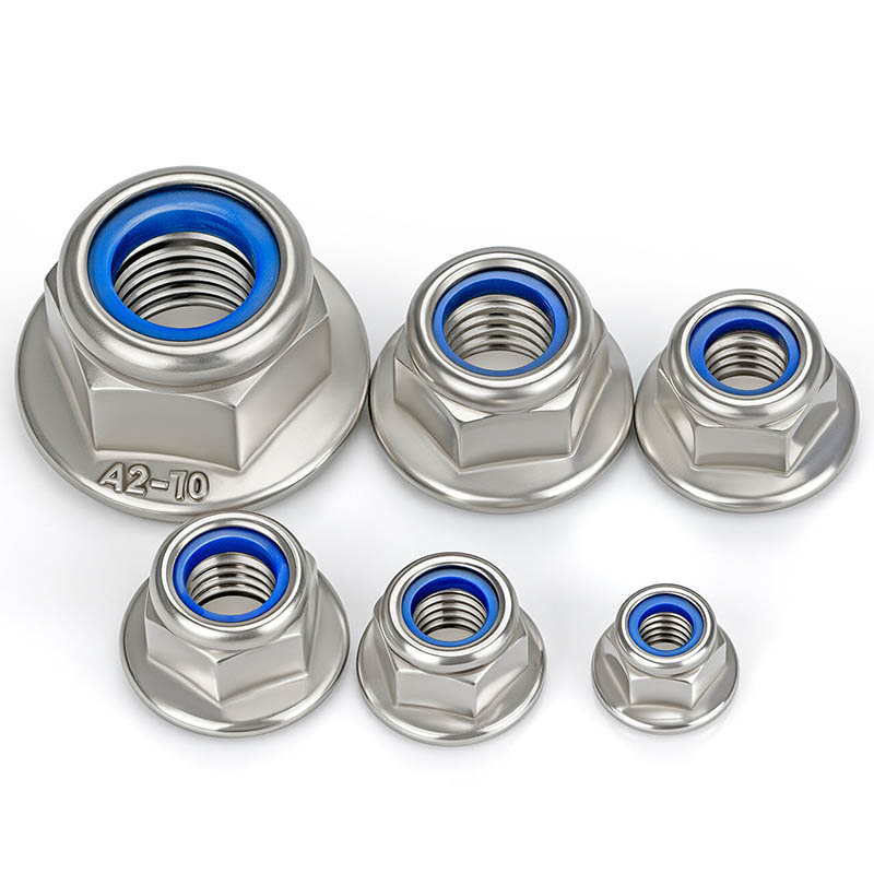 น็อตล็อคไนล่อนพร้อมหน้าแปลน